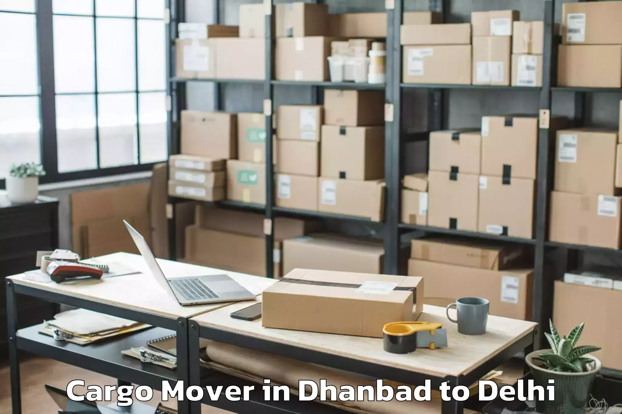 Professional Dhanbad to University Of Delhi Cargo Mover